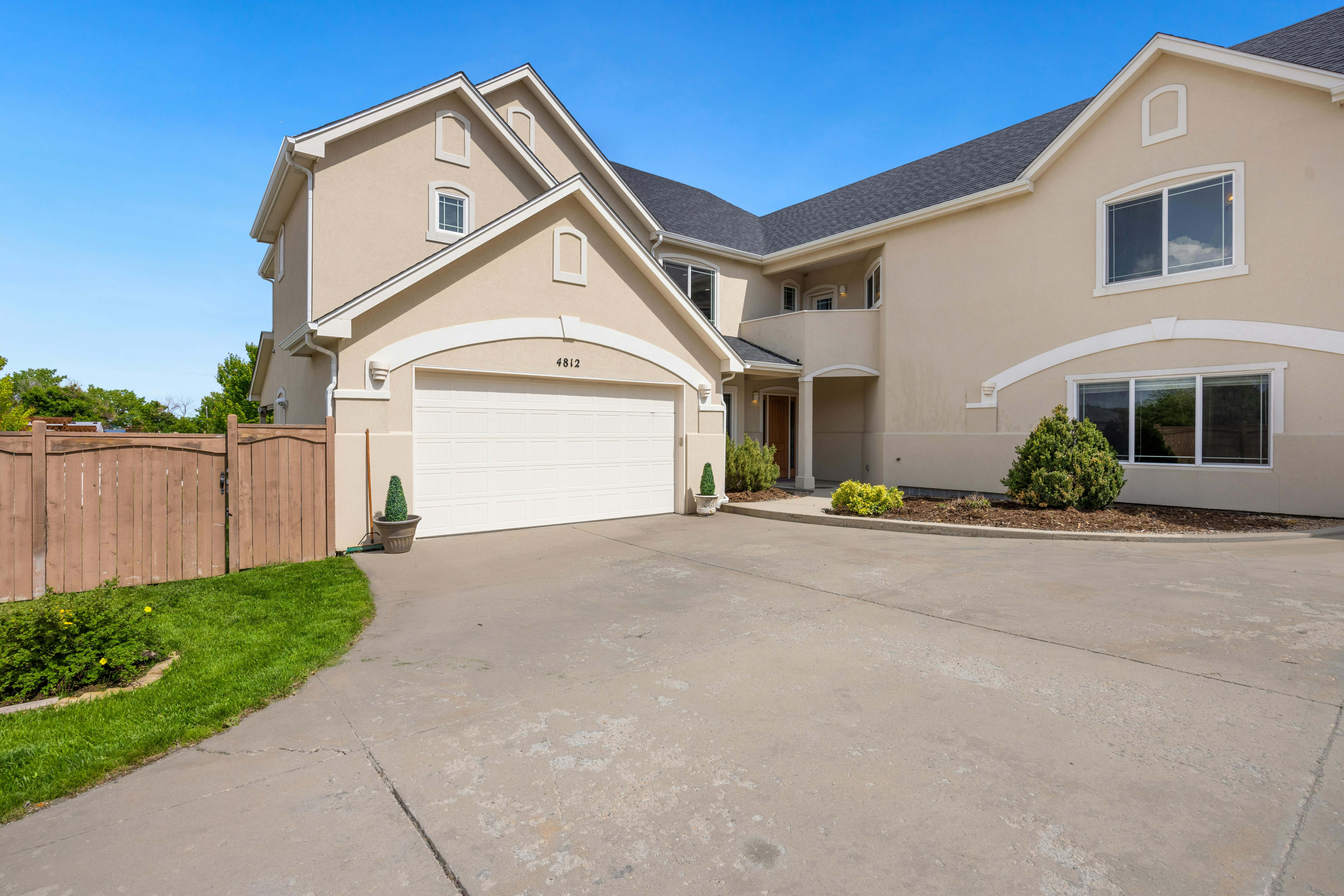 New garage door installation on modern home